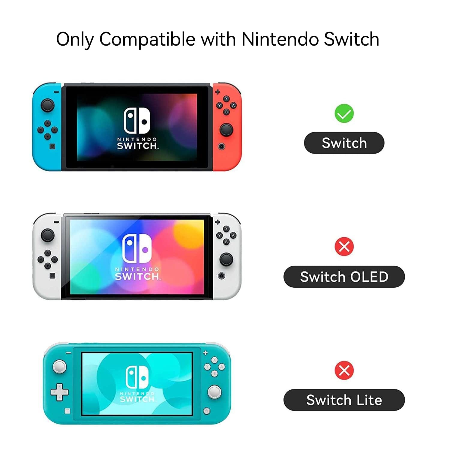 Switch Protective Case Slim Cover Case for Switch and Joy Con - Shock-Absorption and Anti-Scratch (Sakura Pink)